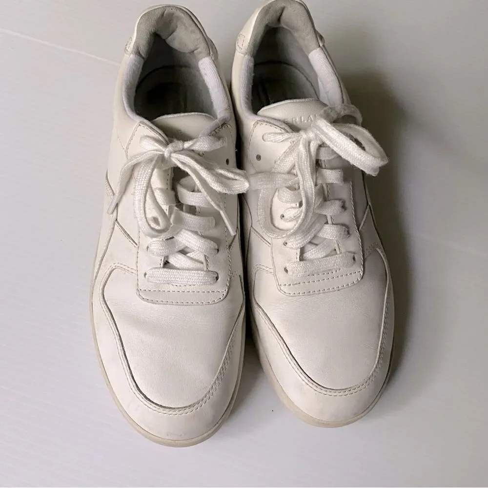 Everlane original Court Sneaker shoes White Leather upper Unisex Size 8.5